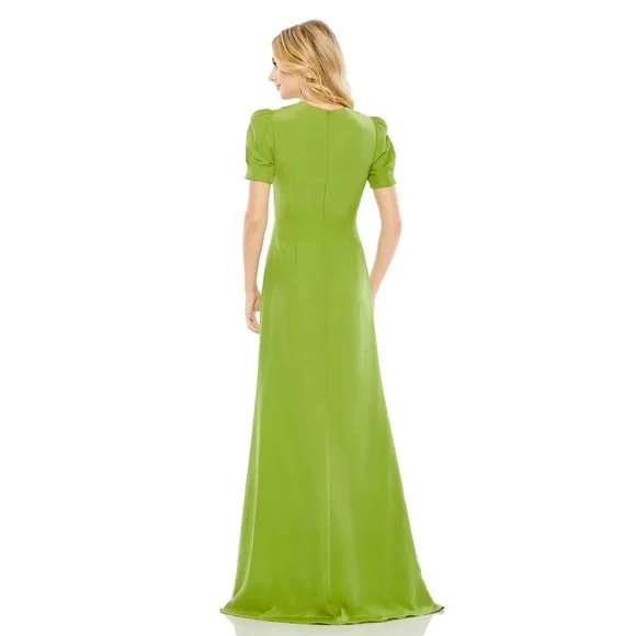 Mac Duggal Lime Green Cutout Maxi Dress - Picture 3 of 7